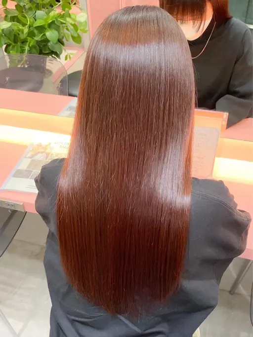 🌈1名様限定特別価格🌈艶モテ❤️‍🔥縮毛矯正＋3ステップトリートメント🥣🧼ロング料金なし‼️