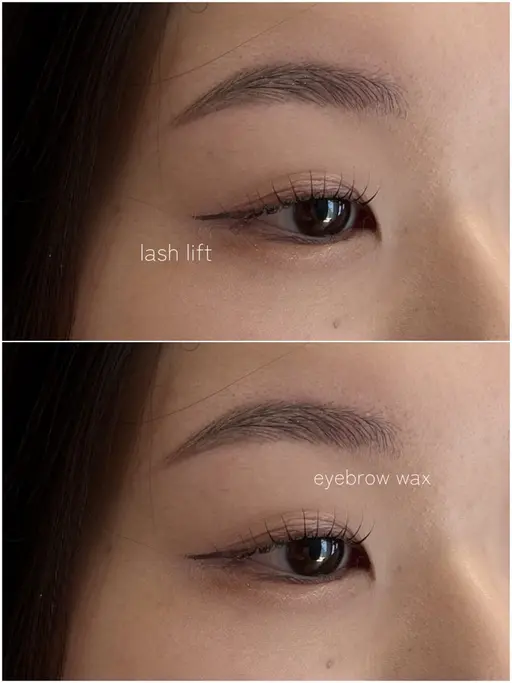 アイブロウリフト+眉毛ワックス+メイクスタイリング