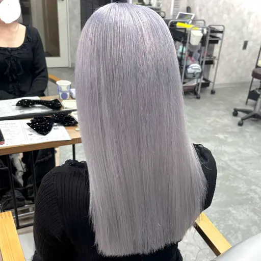 【🌟透明感抜群🌟】 ダブルカラー➕トリートメント（1ブリーチ）