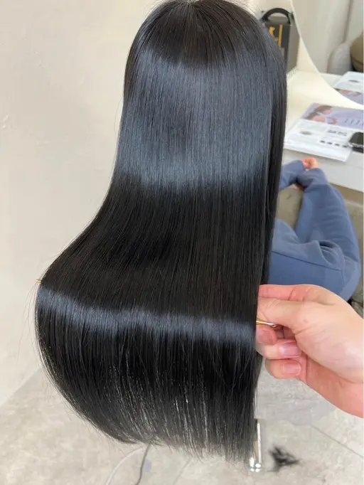 【地毛より柔らかい】縮毛矯正➕【美艶髪】ケラチン髪質改善トリートメント🫐