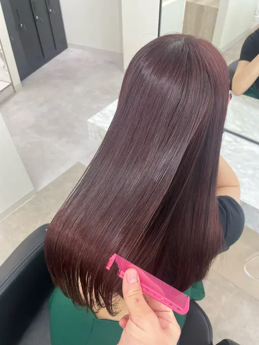 髪質改善ワンカラー🩵✖️トリートメント✨
