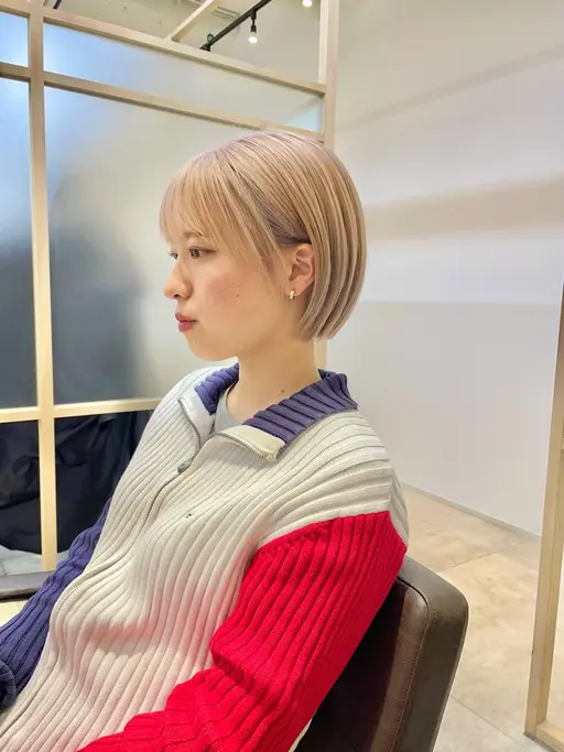 [ミニモ限定]★カット+ブリーチ+カラー+トリートメント✨ショートヘアお任せください✨