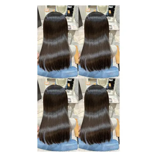 ケアカラー➕Aujua4stepTR   髪質改善/艶髪/暖色系/ダメージケア/心斎橋