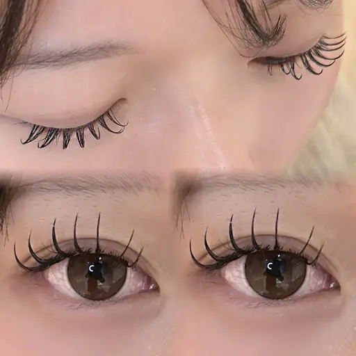 フラットラッシュ100本🖤LED変更可能