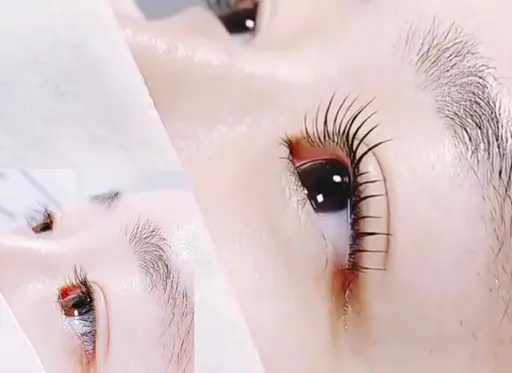 【束感★人気No.1】韓国アイドル風まつげパーマ上下¥5500🌷 美容液➕コーティング剤付き☘️