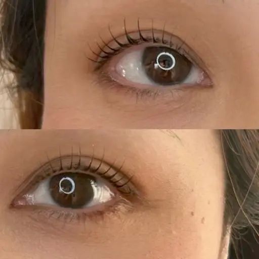 ラッシュリフト、アイシャンプー付き