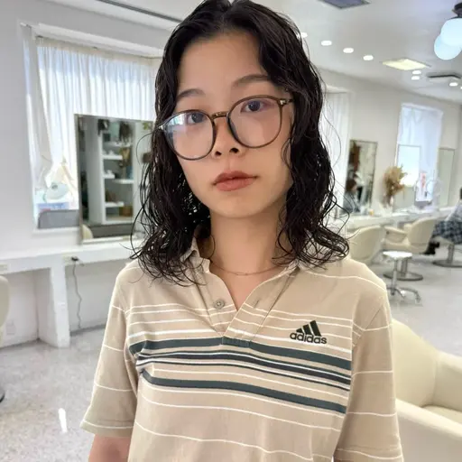 ニュアンスカジュアルパーマ+似合わせカット