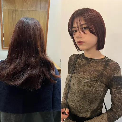 " ボブ〜ショート" カット