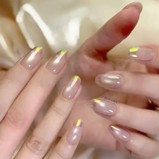 💿NEW design🌟うるツヤPLUS⚡️💥水光マグネットxオーロラフレンチ✨ケア込み