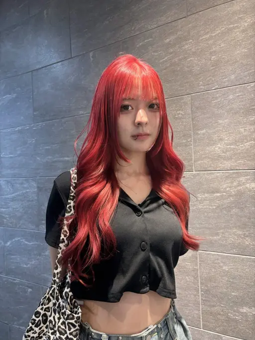 🍒暖色系カラー🎀+オリジナルトリートメント付き