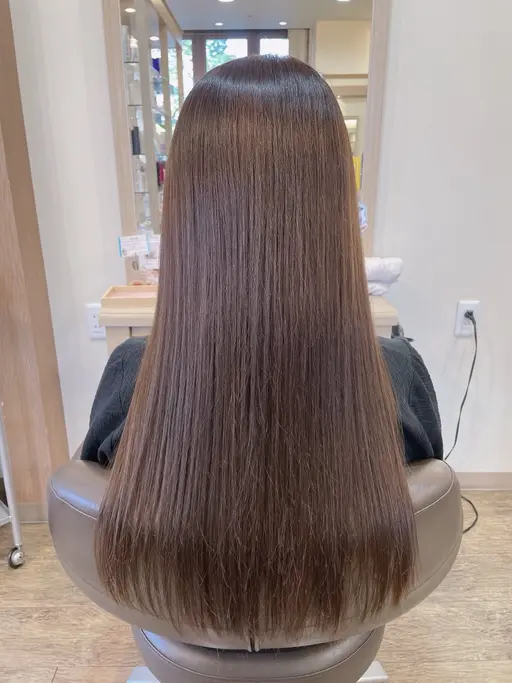 【本格髪質改善】酸性ストレートフォルムメイク＋カット★ロング料金なし