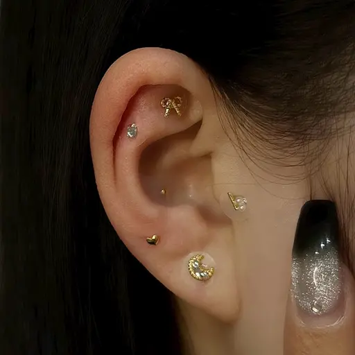 【大流行】美容×健康💠耳つぼジュエリー💠片耳8パーツまで（一部有料パーツあり）