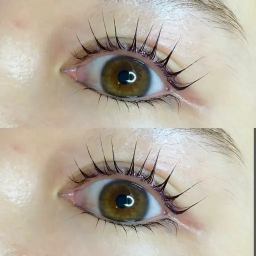 オーダーメイド上まつげパーマ（ラッシュリフト）&下まつげパーマモデル🤍トリートメントコーティング仕上げ✨