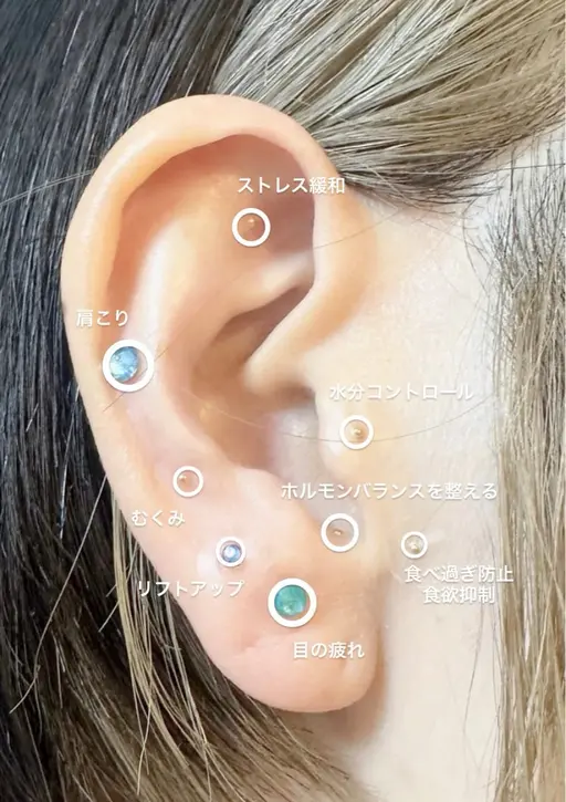 ✨平日14:00~17:00限定✨【小顔ケア♡】耳つぼジュエリー