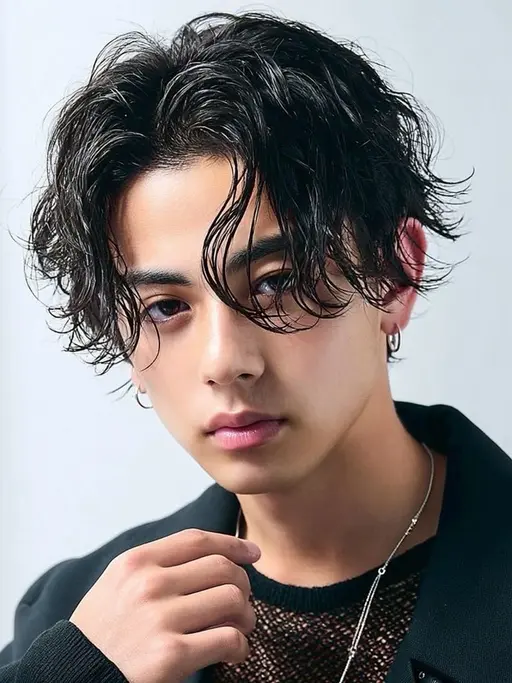 メンズカット＋各種パーマ（ニュアンス、フェザー、シャドー、波巻き）練習モデル⚠️補足説明必須⚠️22日20時ご案内可