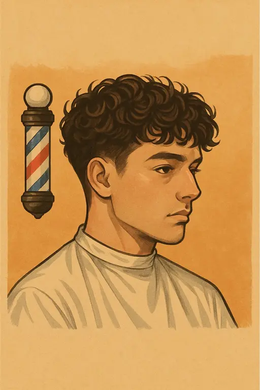 カット+パーマ+シェービング