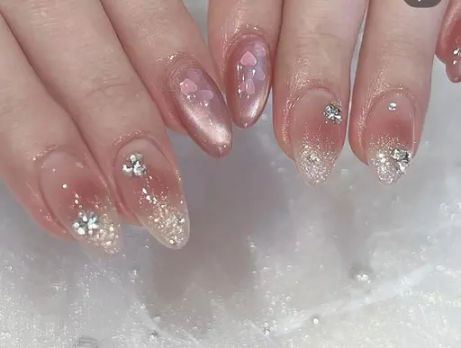 持ち込みデザイン(自爪−デザイン6本🎀)