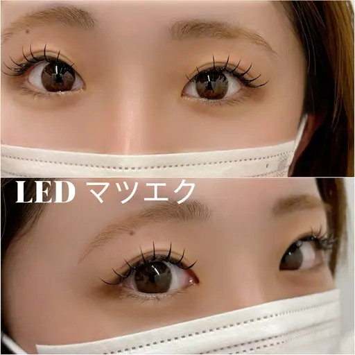 【人気No,1 💚LEDマツエク】2倍長持ち!高持続フラットラッシュ100本 5980