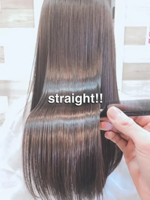 【U18学割】カット&縮毛矯正（さらさらストレート！）