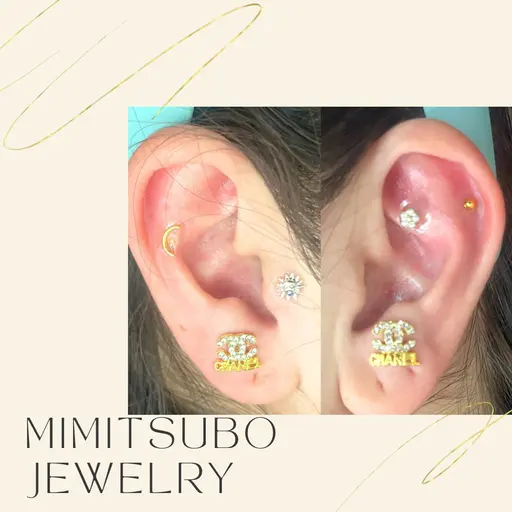 耳つぼジュエリー👂🏻両耳で5粒💎