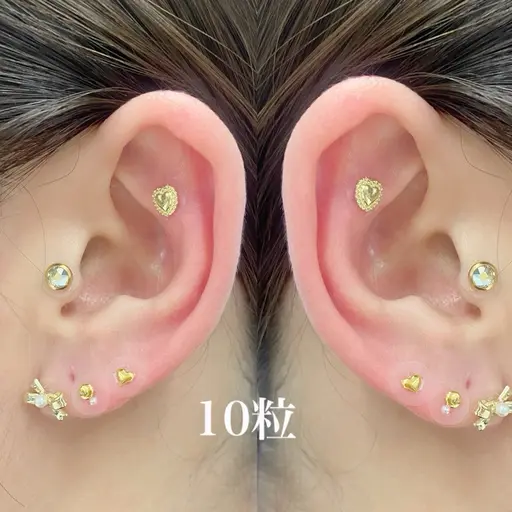 【今流行りの耳ツボジュエリー💎✨】 10ピース(片耳5ピース) /女性限定