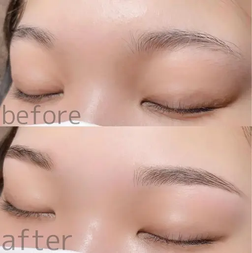 🌙アイブロウスタイリング🌙(ワックス脱毛)間引きorメイク付き¥5500→¥4500