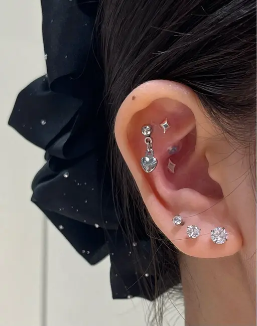 【耳つぼジュエリー💍】6粒コース🩵 1粒追加‣‣¥200 特殊パーツ‣‣¥100