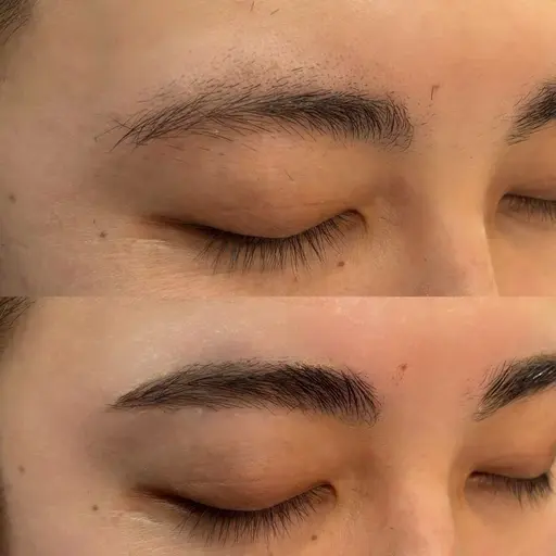 眉カット＋パリジャンブロウ＋ハンドマッサージ