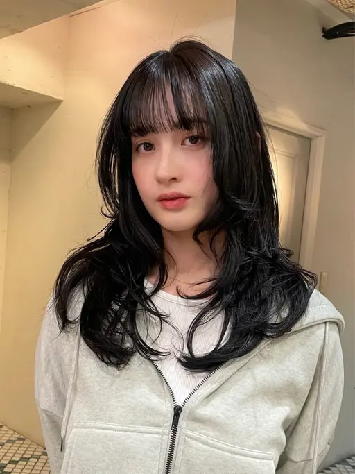 前髪カット+透明感カラー✨