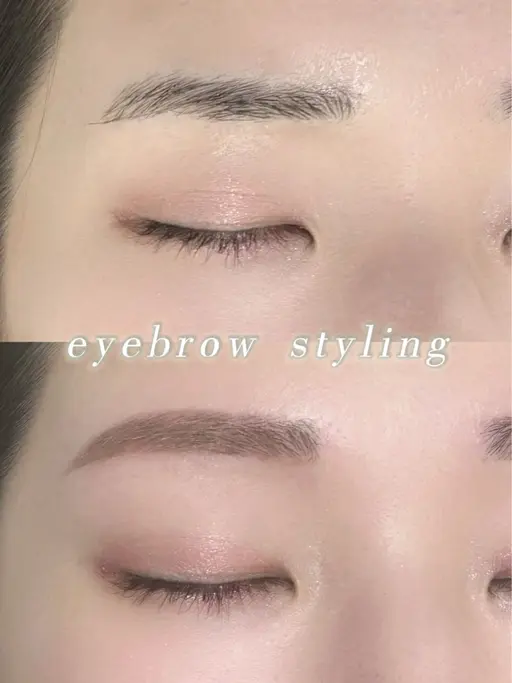 🩵アイブロウスタイリング（間引き＋メイク込み）✨🩵