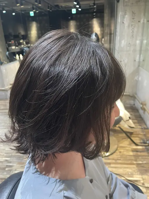 「自然なコテ巻き風パーマ」弱酸性デジタルパーマ➕カット「ボブの方限定」