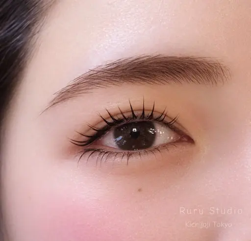 韓国風束感まつ毛パーマ+骨格診断付き眉毛シェービング+|60分印象設計コース