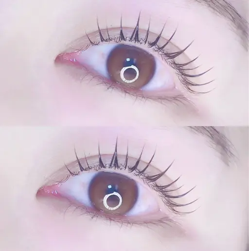 1日3名様限定❤️12月限定⛄️埋まり次第終了‼️韓国風束感仕上げまつ毛パーマ👀コーティング仕上げ付き