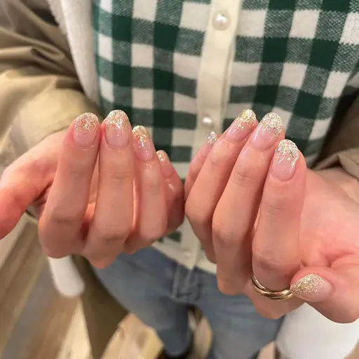 【初回オフ無料】オフありラメグラデーション☁【ミニモ限定価格‼️】【パラジェル使用✨】【2回目以降オフ代+1500円】