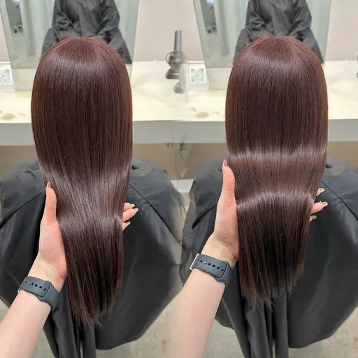 𐒨本日限定🎟️✨𐒧2ステップトリートメント付き✨前髪カット+ブリーチなしダブルカラー