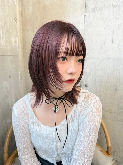 🍇韓国女子人気NO.1🍇ブリーチなしうる艶ラベンダーブラウンカラー🧸➕保湿ケアトリートメント