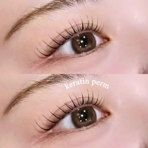 うる艶水分たっぷりケラチンまつ毛パーマ🤍ブラックコーティング+¥550
