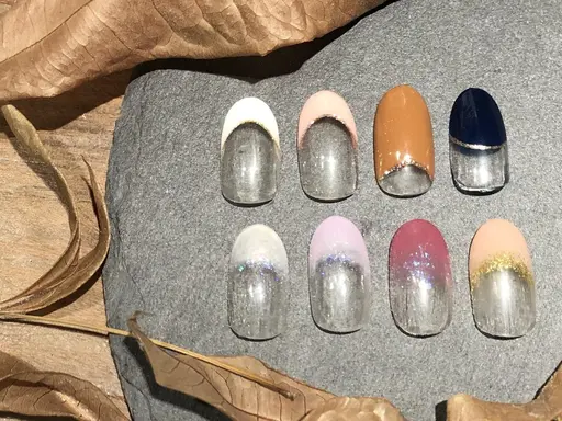 【オフなし】ジェルネイルフレンチモデル3500円