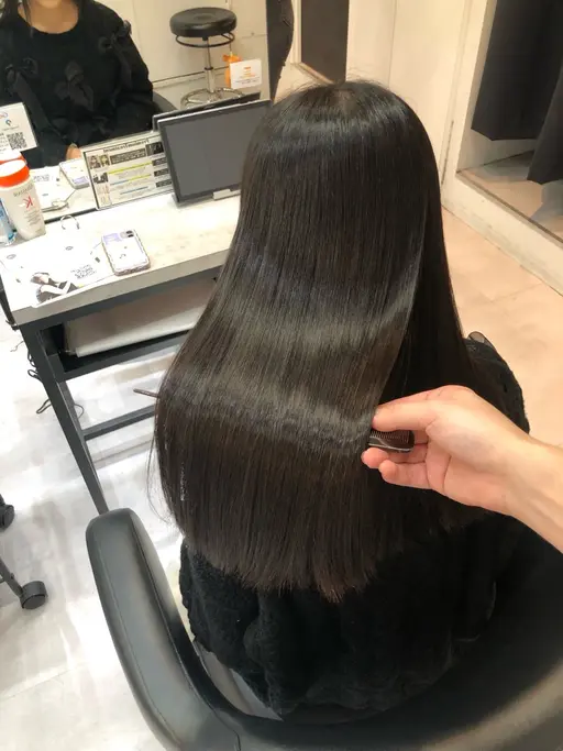 💙ミニモ限定💙カット+艶カラー+美髪縮毛矯正　#髪の毛を綺麗にしたい方 #癖毛が気になる方にオススメ