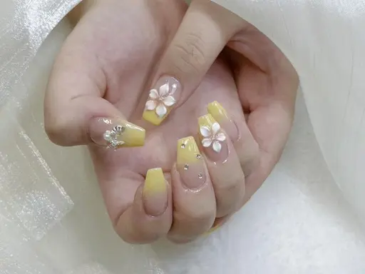 初回自爪オフ無料🎀Instagramで話題の海外風持ち込みハイビスカストレンドネイル ¥8980