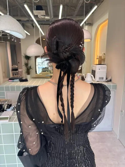 結婚式お呼ばれヘアアレンジ/ヘアセット🩰
