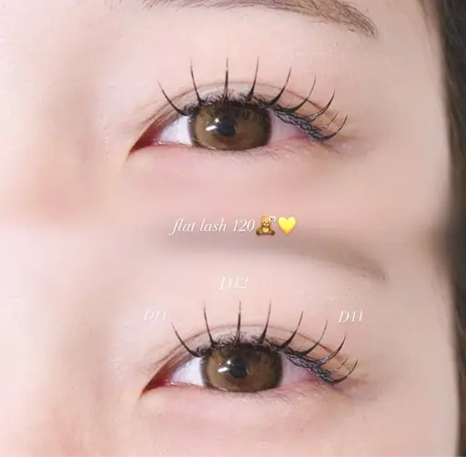 ミニモ限定価格マツエク100本✨【コーティング韓国風束間仕上げ】