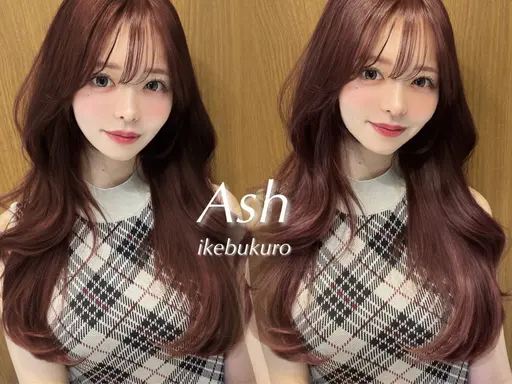 🎄♡【12月キャンペーン✨】🎁🪽前髪カット＋premiumケアカラー＋cmcトリートメント¥9500