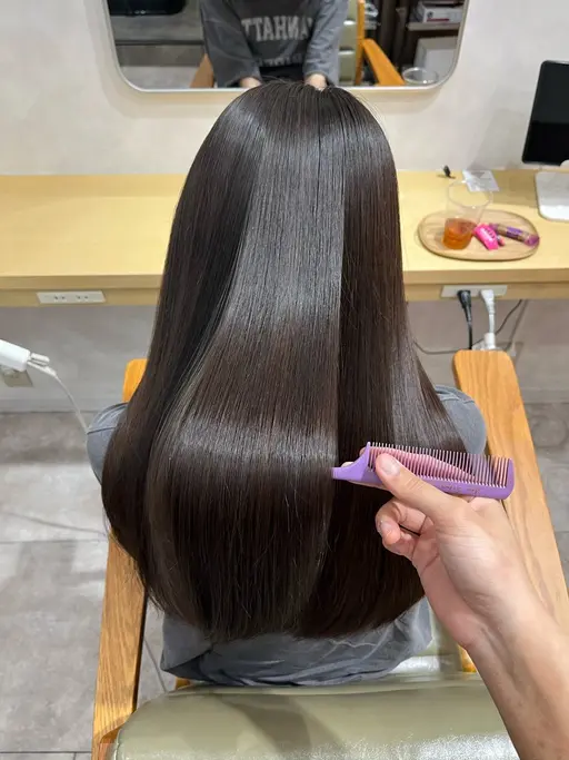 【✨当日キャンペーン✨】髪質改善ストレート(縮毛矯正)＋3stepトリートメント付き❣️カットなし