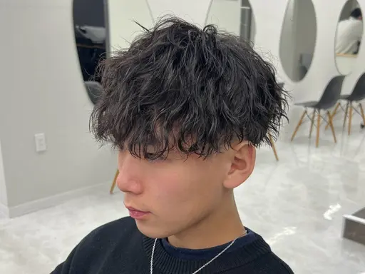 【平日新規限定！】メンズカット+どのパーマでもOK👍！ツイストスパイラル/波巻き/ニュアンス