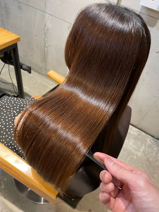 プレミアム縮毛矯正+カット+薬剤除去2step