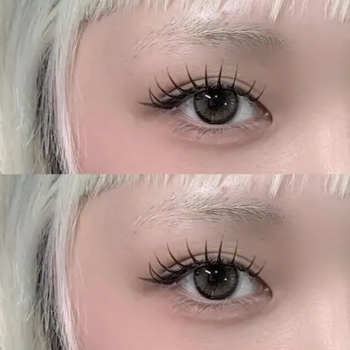 LEDナチュラル盛れ50束(100本) ダブルフラットラッシュ韓国風❤︎コーティング