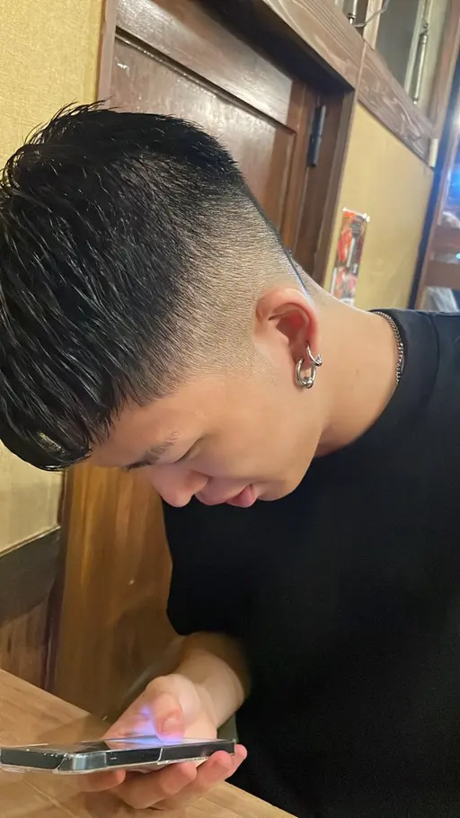 フェードカット、シャンプー、セット