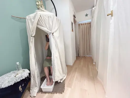 体全身美容！ハーブテントで滝汗を！