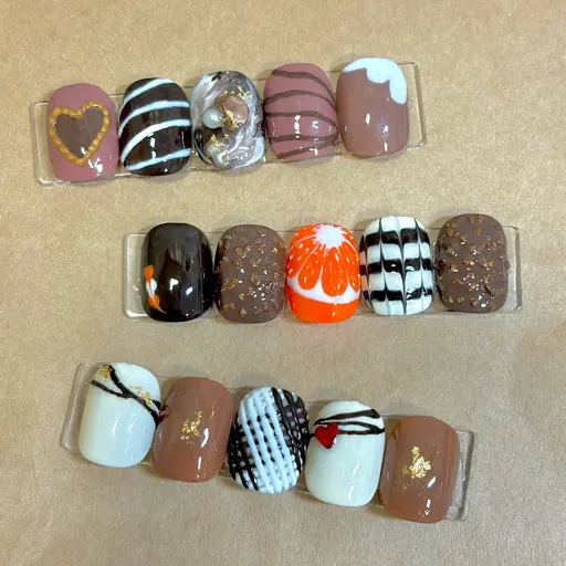 【オフなし】♥期間限定♥バレンタインネイル🍫🧁